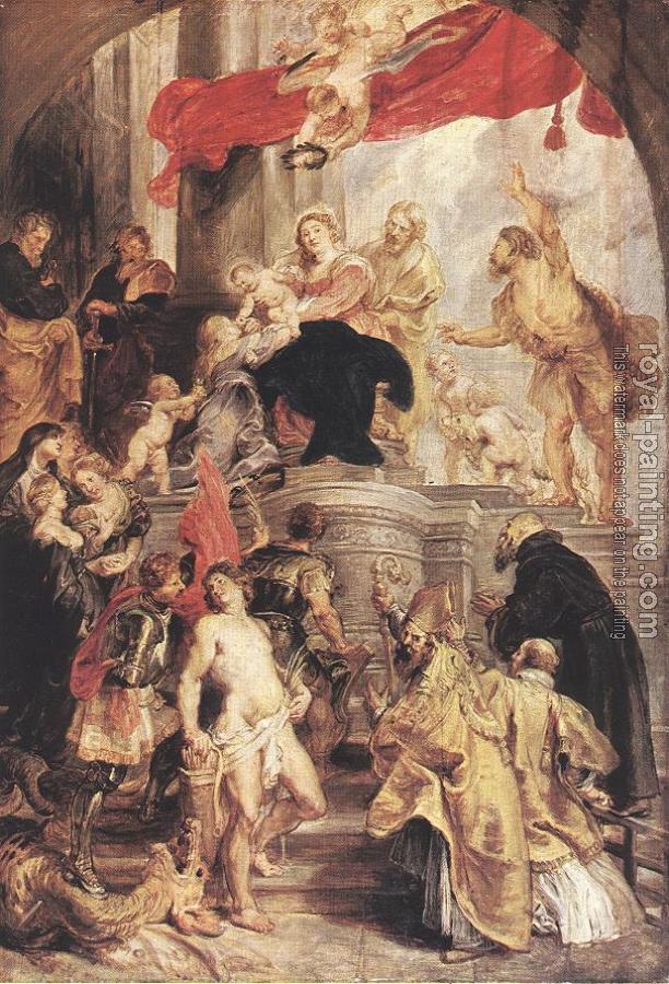 Peter Paul Rubens : Bethrotal of St Catherine,sketch